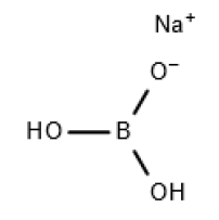 Strukturformel von Borsäure, Natriumsalz (1:1)
