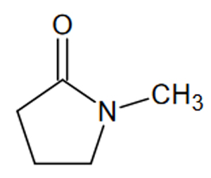 Strukturformel von 1-Methyl-2-pyrrolidon