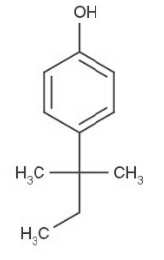 Strukturformel von p-(1,1-Dimethylpropyl)phenol