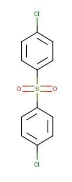Strukturformel von Bis(4-chlorphenyl)-sulfon