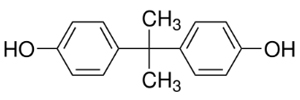 Strukturformel von Bisphenol A