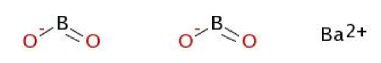 Strukturformel von Bariumdibortetraoxid