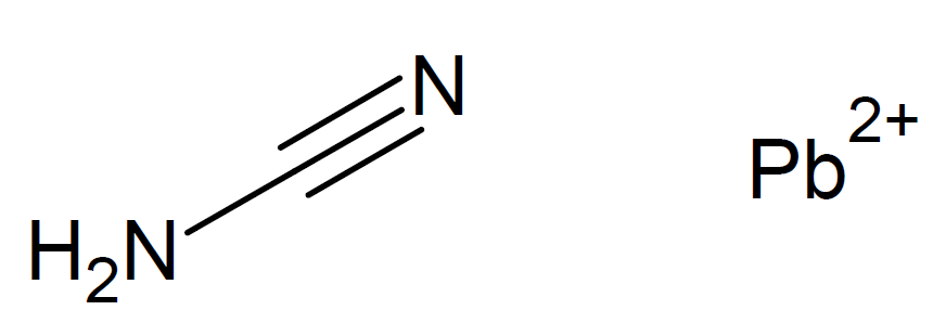 Strukturformel von Bleicyanoamidat