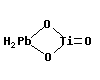 Strukturformel von Bleititantrioxid