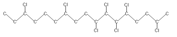 Strukturformel von C17H29Cl7