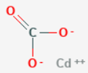 Strukturformel von Cadmiumcarbonat