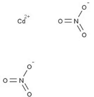 Strukturformel von Cadmiumnitrat