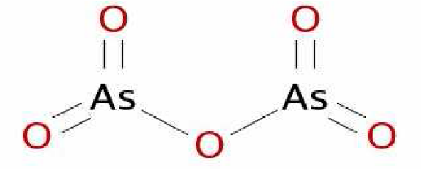 Strukturformel von Diarsenpentaoxid