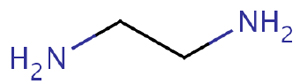 Strukturformel von Ethylendiamin (EDA)