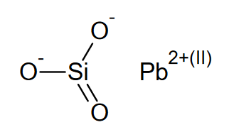Strukturformel von Kieselsäure, Bleisalz