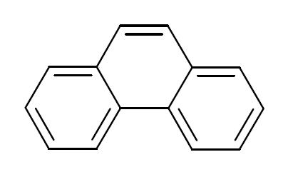 Strukturformel von Phenanthren