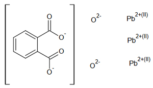 Strukturformel von [Phthalato(2-)]dioxotriblei