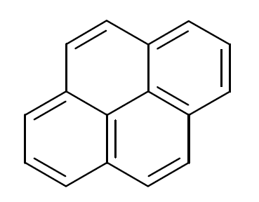 Strukturformel von Pyren